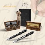 Diyarbakır İkili Hediyelik Kalem Seti Silver Series ( Roller Kalem - Tükenmez Kalem )